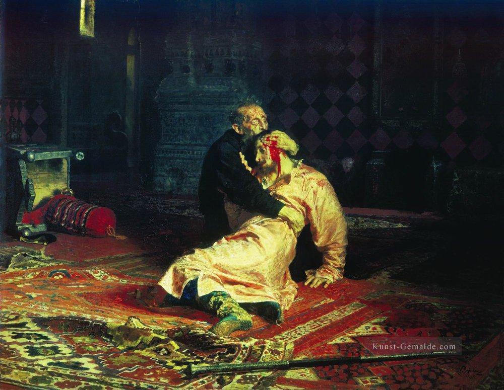 iwan der schreckliche und sein sohn ivan am 16 november 1581 1885 Ilya Repin Ölgemälde
